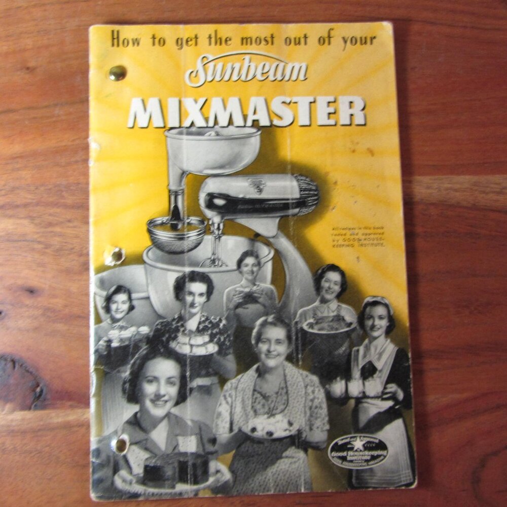 sunbeam mixmaster vintage MCM manual (B61)